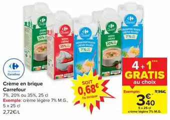 Carrefour Creme en brique Carrefour aanbieding