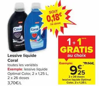 Lessive liquide Coral