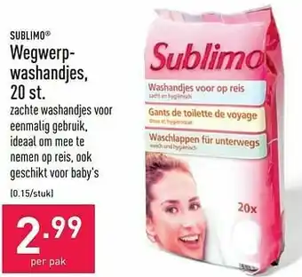 ALDI Wegwerp- washandjes aanbieding