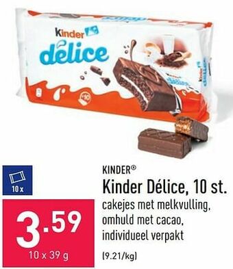 ALDI Kinder délice aanbieding