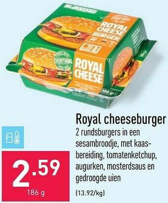 ALDI Royal cheeseburger aanbieding