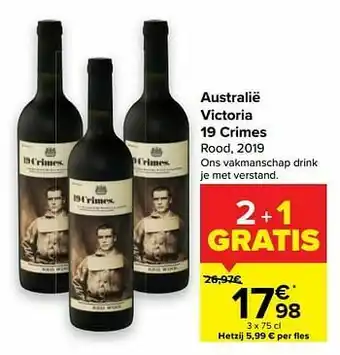 Australië victoria 19 crimes rood, 2019