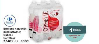 Bruisend Natuurlijk Mineraalwater Ophélie Carrefour