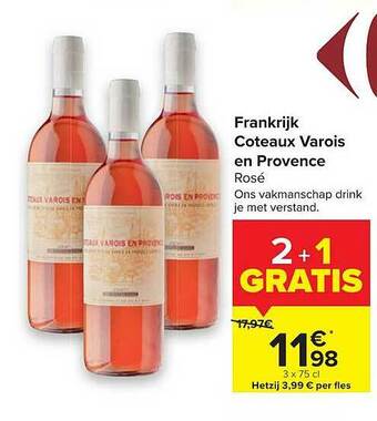 Carrefour Frankrijk Coteaux Varois En Provence aanbieding