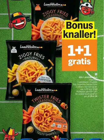 Albert Heijn 1+1 Gratis Alle Lambweston Diepvries aanbieding