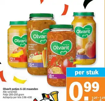 Olvarit Potjes 6-18 Maanden