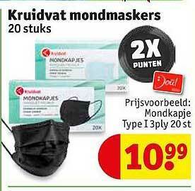 Kruidvat Kruidvat Mondmaskers aanbieding
