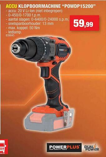 Hubo Accu Klopboormachine aanbieding