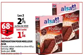 Préparation Pour Moelleux Alsa