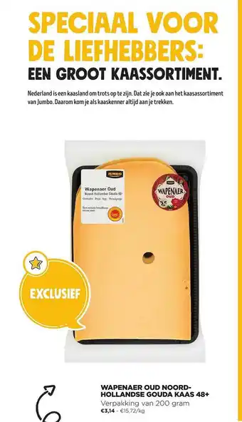 Jumbo Wapenaer Oud Noord-hollandse Gouda Kaas aanbieding