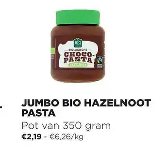 Jumbo Jumbo Bio Hazelnoot Pasta 350g aanbieding