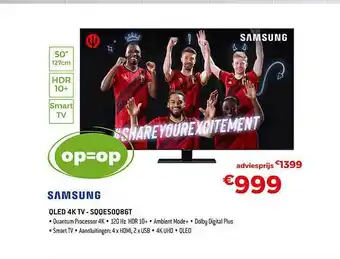 Exellent Samsung Qled 4k Tv Sqqe50q86t aanbieding