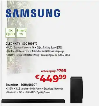 Exellent Samsung Soundbar Sqhwq800t aanbieding