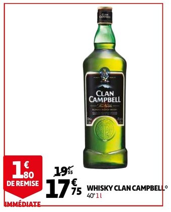 Auchan Whisky Clan Campbell aanbieding
