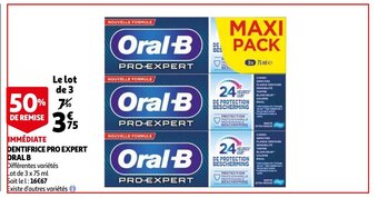 Auchan Dentifrice Pro Expert Oral B aanbieding