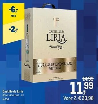 Makro Castillo de liria rood, wit of rosé aanbieding