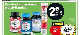 Kruidvat mineralen en multivitaminen