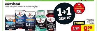 Kruidvat Lucovitaal kies & mix uit vitaminen en huidverzorging aanbieding