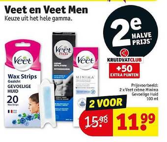 Kruidvat Veet en veet men aanbieding
