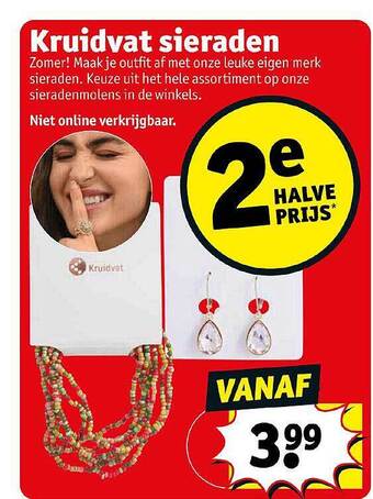 Kruidvat Kruidvat sieraden aanbieding