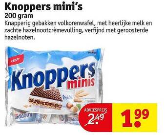 Kruidvat Knoppers mini's aanbieding