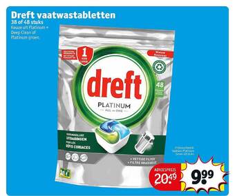 Kruidvat Dreft vaatwastabletten aanbieding
