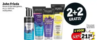 Kruidvat John frieda 2+2 gratis aanbieding