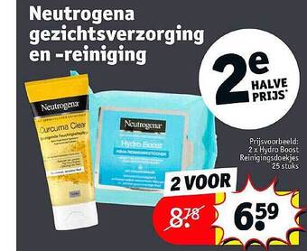Kruidvat Neutrogena gezichtsverzorging en -reiniging aanbieding