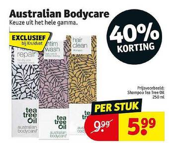 Kruidvat Australian bodycare aanbieding