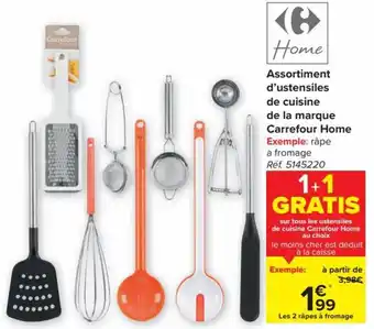 Carrefour Assortiment d'ustensiles de cuisine de la marque Carrefour Home aanbieding