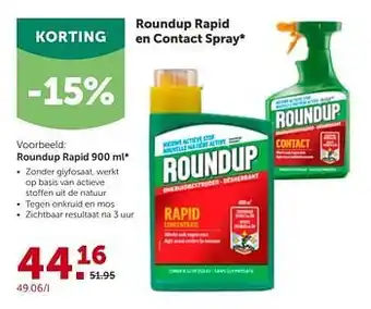 AVEVE Roundup rapid 900 ml* aanbieding