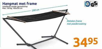 Action Hangmat Met Frame aanbieding