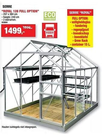 Hubo Serre royal 128 full option aanbieding