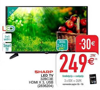 Cora Sharp Led Tv aanbieding