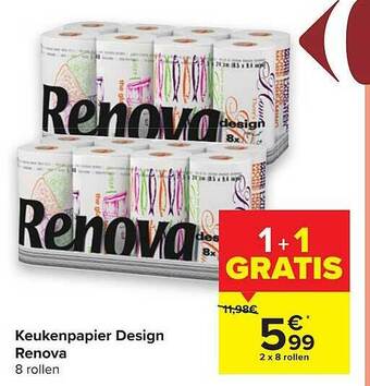 Carrefour Keukenpapier Design Renova aanbieding