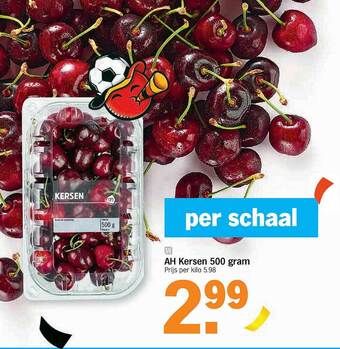 Albert Heijn Ah Kersen 500 Gram aanbieding