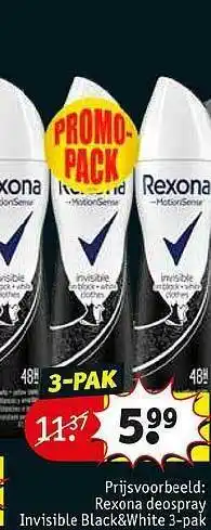 Kruidvat Rexona Deospray aanbieding
