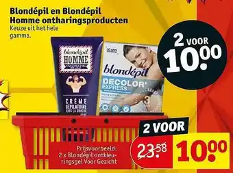 Kruidvat Blondépil En Blondépil Homme Ontharingsproducten aanbieding