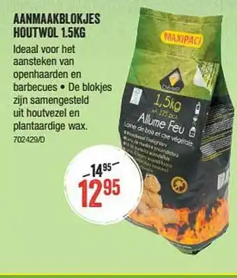 Aanmaakblokjes Houtwol 1.5kg