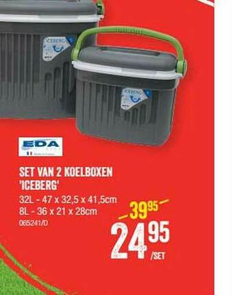 HandyHome Eda Set Van 2 Koelboxen 'iceberg' aanbieding
