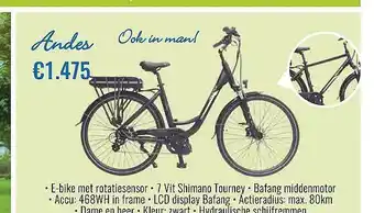 Euroshop Andes E-bike aanbieding
