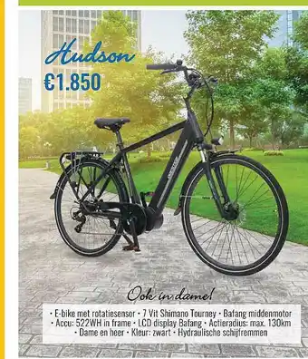 Euroshop Hudson E-bike aanbieding
