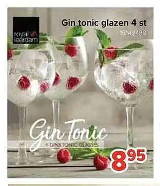 Gin Tonic Glazen 4 St