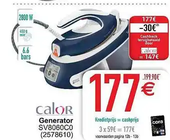 Cora Calor Genarator Sv8060c0 aanbieding
