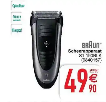 Cora Braun Scheerapparaat S1 190blk aanbieding