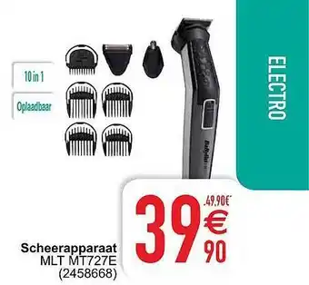 Cora Scheerapparaat Mlt Mt727e aanbieding