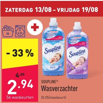 ALDI Soupline wasverzachter aanbieding