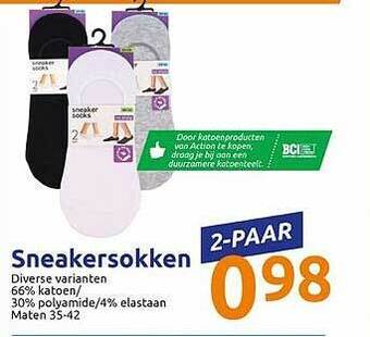 Action Sneakersokken aanbieding