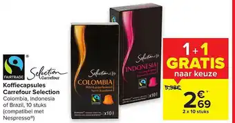 Carrefour Market Koffiecapsules Carrefour Selection aanbieding
