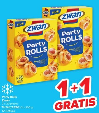 Carrefour Party Rolls Zwan aanbieding